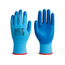 GUANTES DE NITRILO SAFETOP FOODTASK ALIMENTARIO AZUL SOLIDO TALLA 10