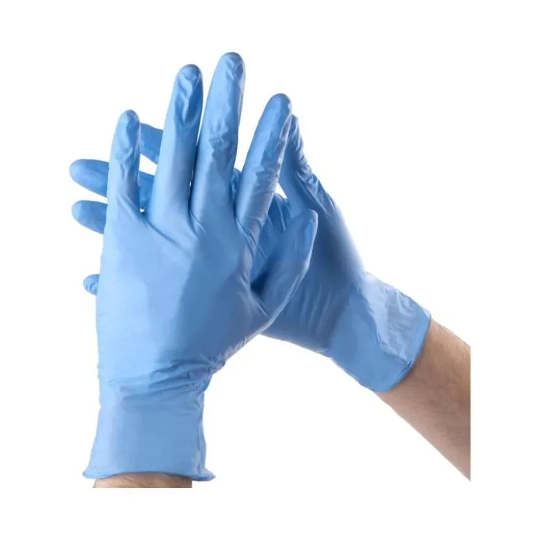 GUANTES DE NITRILO SANYC ECO DESECHABLE NO EMPOLVADO TALLA S COLOR AZUL CAJA DE 100 UNIDADES