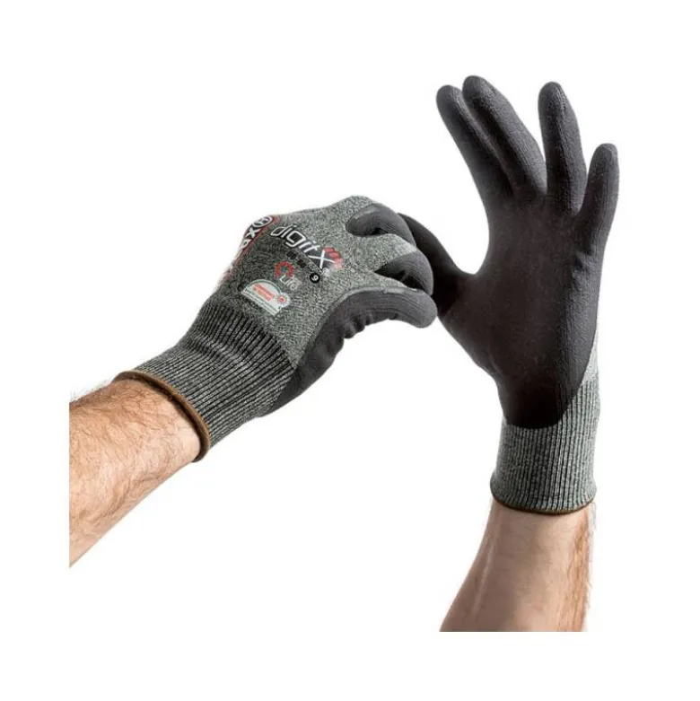 GUANTES DE NITRILO Y NYLON SAFETOP OXYLUX SATINADO TALLA 8