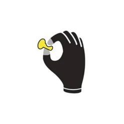 GUANTES DELTAPLUS POLIESTER IMPREGANDO LATEX PALMA Y DEDOS NARANJA FLUOR/NEGRO TALLA 8