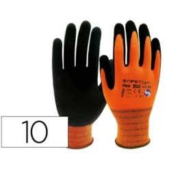 GUANTES DE LATEX SAFETOP FLEXILATEX DORSO AIREADO SANITIZED TALLA 10