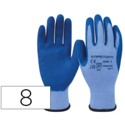 GUANTES DE LATEX SAFETOP TOUGH-WIRE SINTETICO SIN COSTURAS TALLA 8