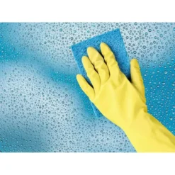 GUANTES DE LATEX SATINADOS CON RELIEVE ANTI DESLIZANTE SIN POLVO PAR TALLA PEQUEÑA