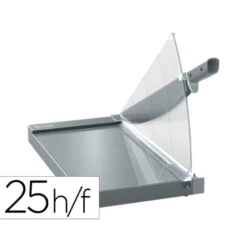 GUILLOTINA DE PALANCA LEITZ DIN A3 BASE CRISTAL LONGITUD CORTE 457 MM CAPACIDAD DE CORTE 25H