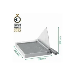 GUILLOTINA DE PALANCA LEITZ PRECISION HOME OFFICE A4 BASE PLASTICO LONGITUD CORTE 381 MM CAPACIDAD DE CORTE 10