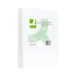 250 Hojas NO ES TAMAÑO FOLIO Papel fotocopiadora Q-Connect Ultra White DIN A3 120 Gr