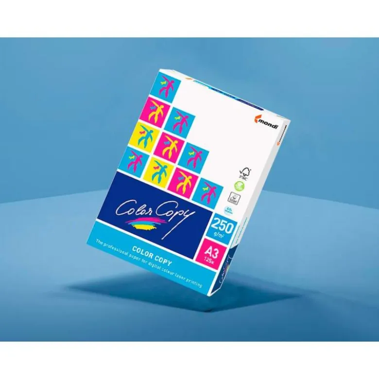 125 hojas NO ES TAMAÑO FOLIO Papel multifuncion Mondi Color Copy Din A3 250 g/m2 Satinado