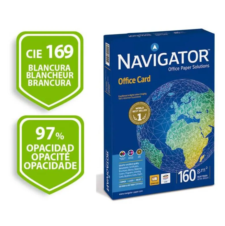 250 Hojas Papel multifuncion A4 Navigator 160 g/m2