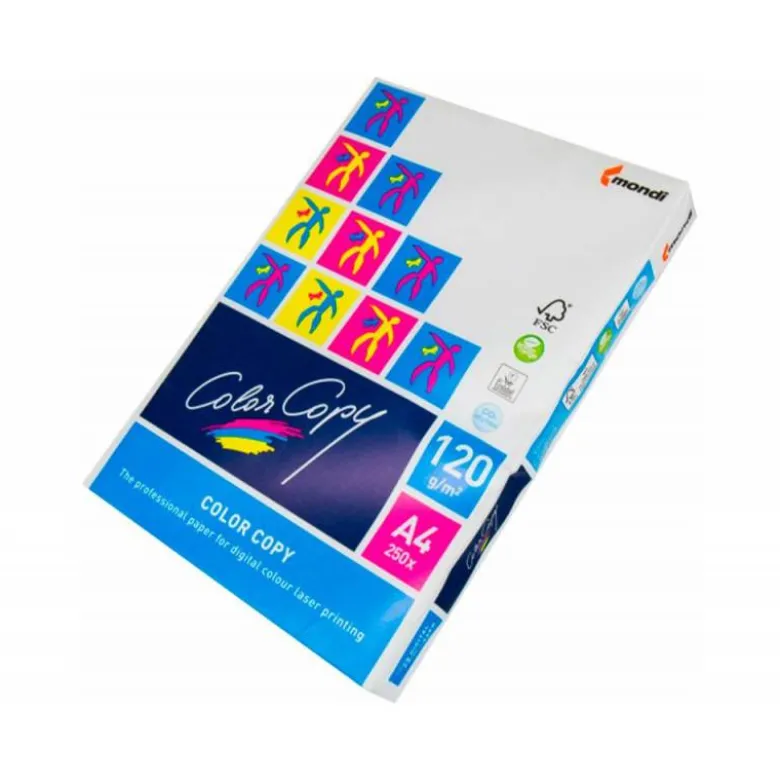 250 Hojas Papel multifuncion Mondi Color Copy A4 120 gr/m2 Satinado