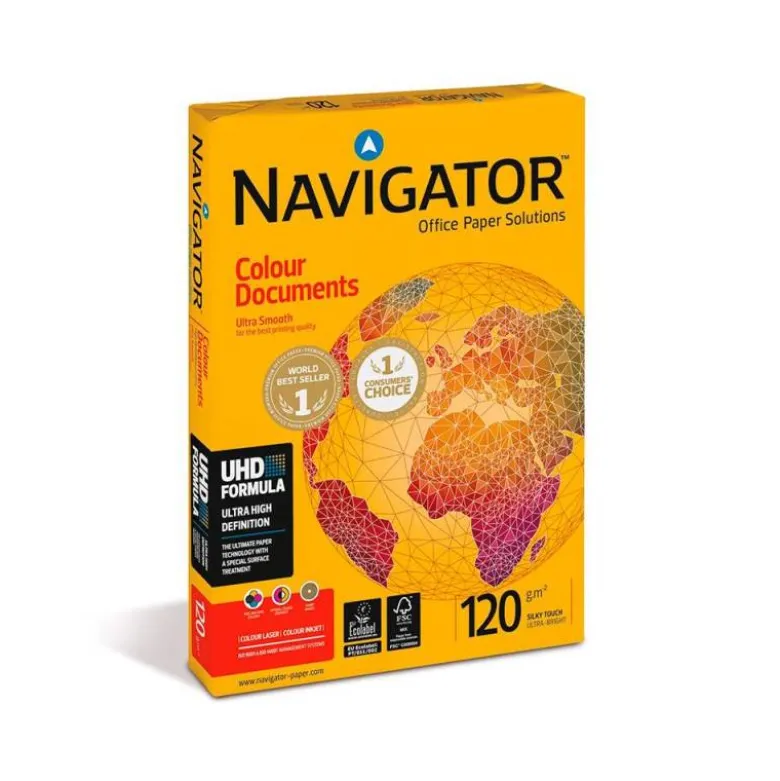 250 Hojas Papel multifuncion Navigator A4. 120 g/m2
