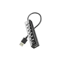 HUB NGS TINY 7 PUERTOS CON ADAPTADOR CORRIENTE USB 2.0