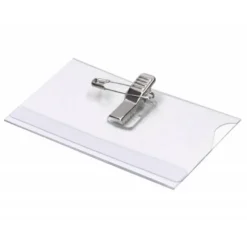 IDENTIFICADOR CON PINZA E IMPERDIBLE Q-CONNECT KF01567 54X90 MM