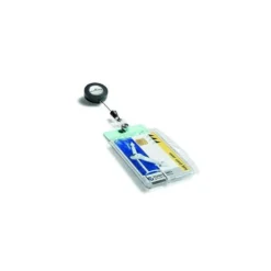 Identificador doble con cordon extensible marca Durable