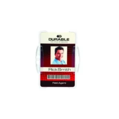 IDENTIFICADOR DURABLE POLIESTIRENO RIGIDO PARA 1 TARJETA VERTICAL/HORIZONTAL 54X87 MM