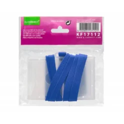 Identificadores Q-Connect cordon plano color azul