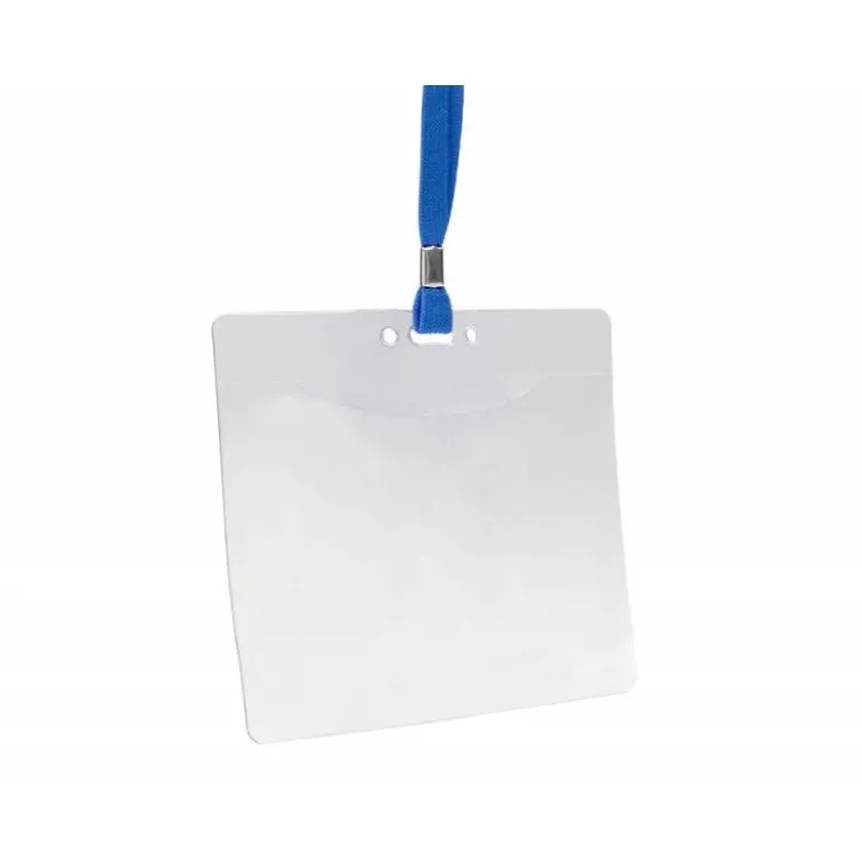 IDENTIFICADOR Q-CONNECT CON CORDON PLANO NEGRO A6 154X127 MM APERTURA SUPERIOR