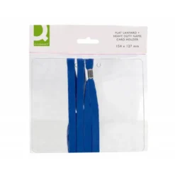 IDENTIFICADOR Q-CONNECT CON CORDON PLANO NEGRO A6 154X127 MM APERTURA SUPERIOR