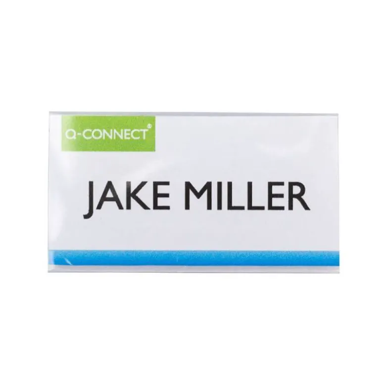IDENTIFICADOR Q-CONNECT KF14137 CON CLIP MAGNETICO APERTURA SUPERIOR 40X75 MM
