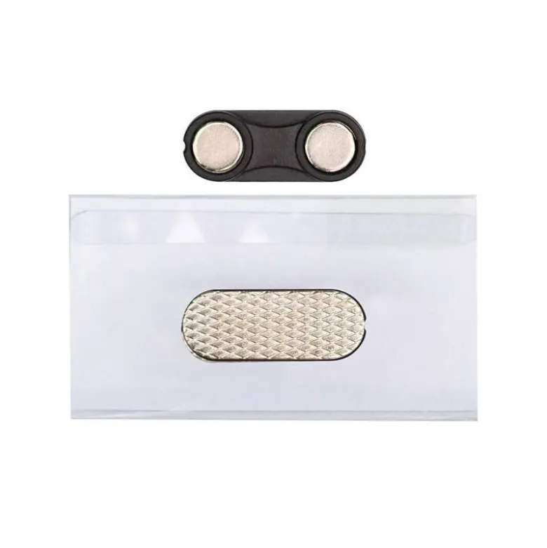 IDENTIFICADOR Q-CONNECT KF14137 CON CLIP MAGNETICO APERTURA SUPERIOR 40X75 MM