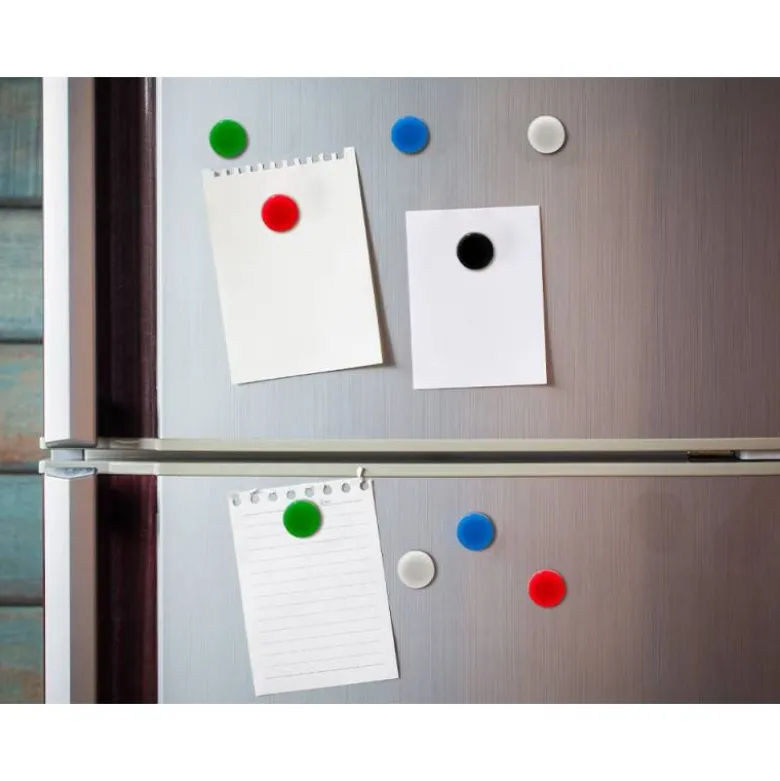 IMANES PARA SUJECION LIDERPAPEL ECOUSE PP RECICLADO PARA PIZARRA MAGNETICA 25 MM CAJA DE 10