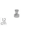 IMAN MAUL CONICO DE NEODIMIO 1,2 CM DIAMETRO PESO MAX. 3,5 KG COLOR PLATA PACK DE 5 UNIDADES