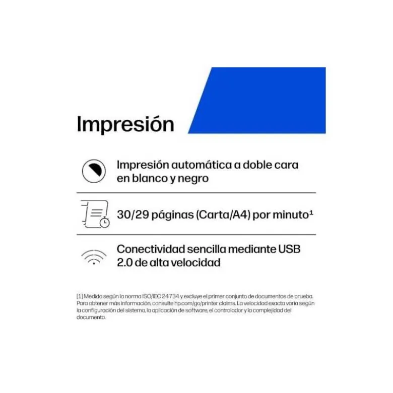 IMPRESORA HP LASERJET SFP M209DW MONOCROMO LASER 30 PPM WIFI BANDEJA ENTRADA 150 HOJAS