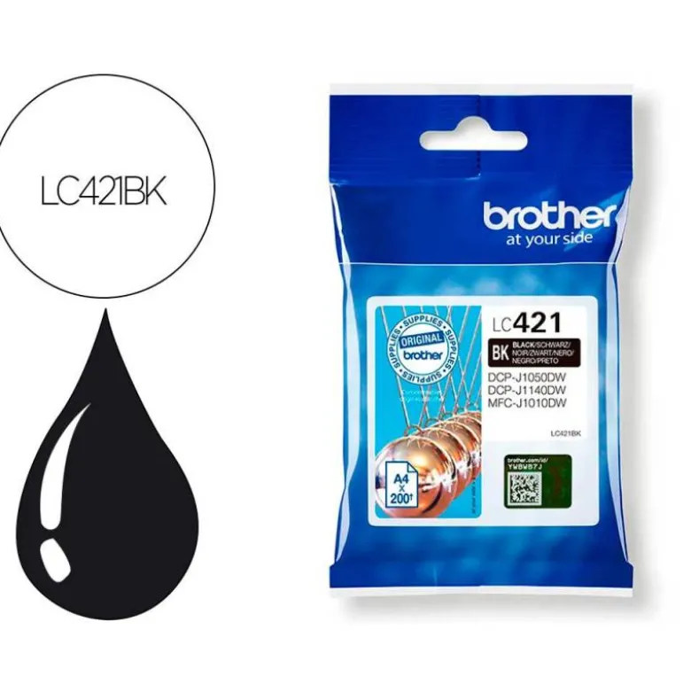 INK-JET BROTHER LC421BK COLOR NEGRO