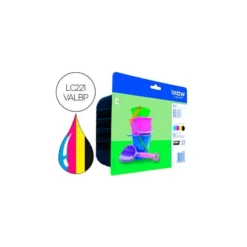 Ink-jet brother lc221val dcp-j562dw / mfc-j480dw / 680dw / 880dw multipack 4 colores negro / amarillo