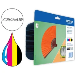 Ink-jet brother lc-129xl mfc-j6520dw/ mfc-j6720dw / mfc-j6920dw pack negro amarillo magenta cian 1200.