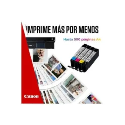 INK-JET CANON CLI-571XL PIXMA MG6852/TS6050/TS8050 MULTIPACK DE 4 UNIDADES NEGRO/AMARILLO/CIAN/MAGENTA 0332C006
