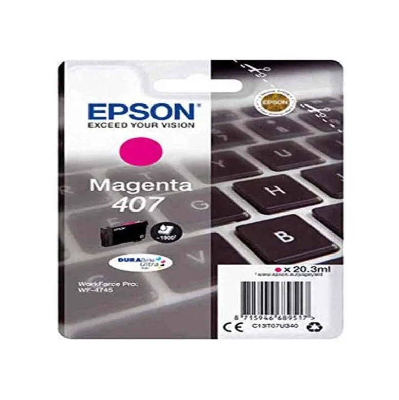 Ink-jet epson 407l clavier wf-4745 series magenta 1900 paginas