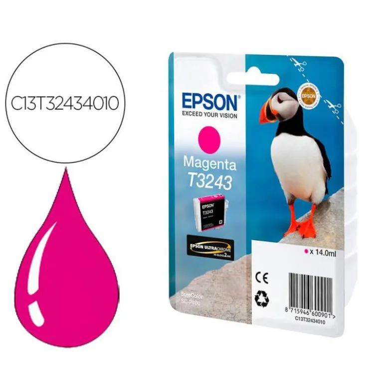 INK-JET EPSON SURECOLOR T3243 COLOR MAGENTA C13T32434010
