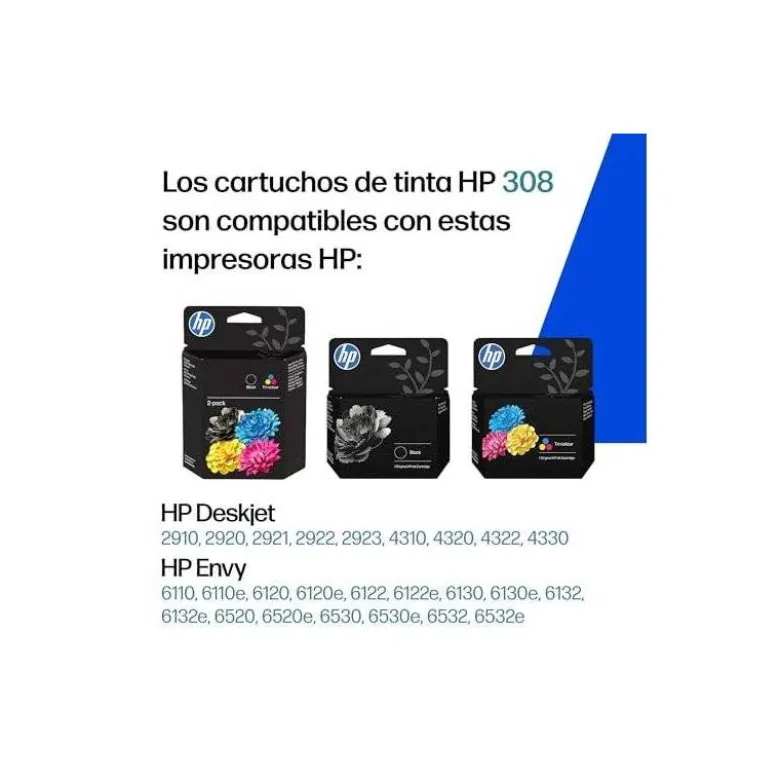 INK-JET HP 308 ENVY 6110/6120/6130/6520/6530 TRICOLOR 120 PAGINAS