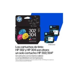 INK-JET HP 302/304 OFFICEJET 3830/4650/5200 SERIES TRICOLOR 100 PAGINAS