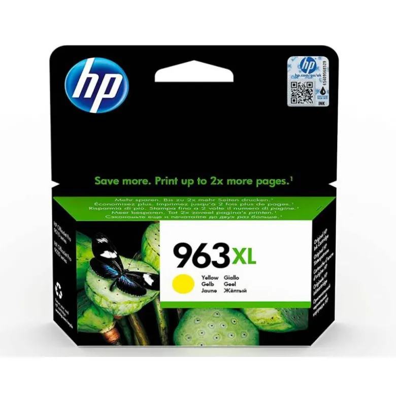 INK-JET HP 963 XL OFFICEJET PRO 9010 / 9020 / 9022 / 9023 / 9025 AMARILLO 1600 PAGINAS