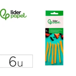INSTRUMENTOS DE MODELAR LIDERPAPEL PARA ARCILLA Y PLASTILINA CAJA DE 6 PIEZAS