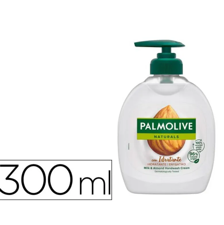 JABON LIQUIDO LAVAMANOS PALMOLIVE CREMA LECHE DE ALMENDRA BOTE DE 300 ML