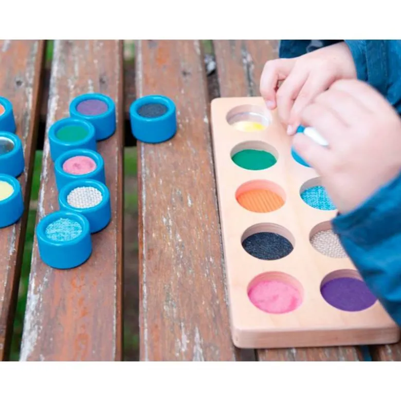 JUEGO DIDACTICO ANDREUTOYS CUBOS TACTILES 10 TEXTURAS +2 AÑOS
