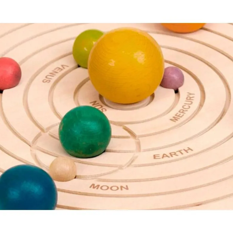JUEGO DIDACTICO ANDREUTOYS SISTEMA SOLAR 3D MADERA +3 AÑOS