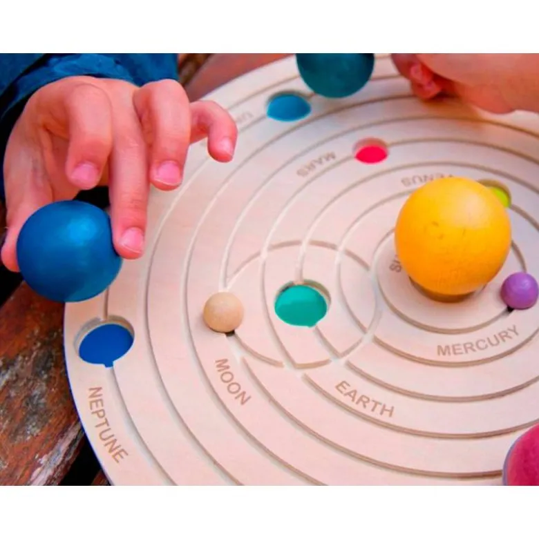 JUEGO DIDACTICO ANDREUTOYS SISTEMA SOLAR 3D MADERA +3 AÑOS