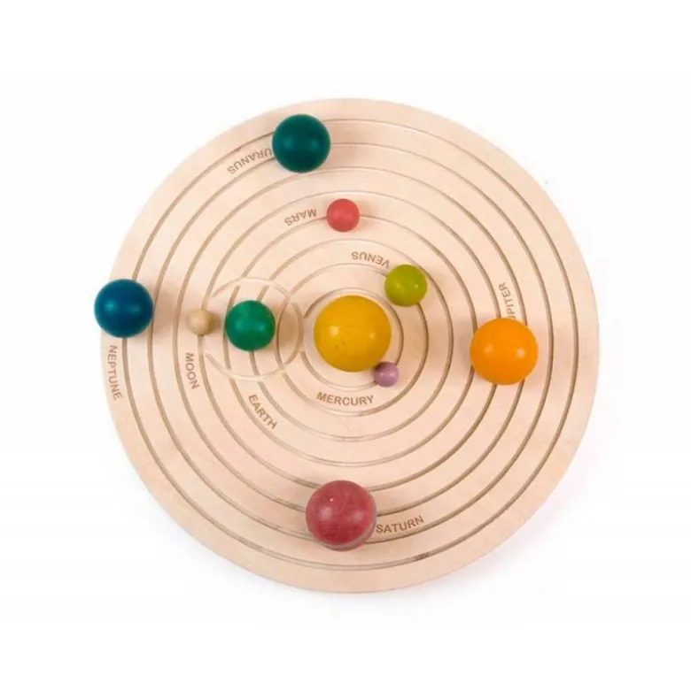 JUEGO DIDACTICO ANDREUTOYS SISTEMA SOLAR 3D MADERA +3 AÑOS