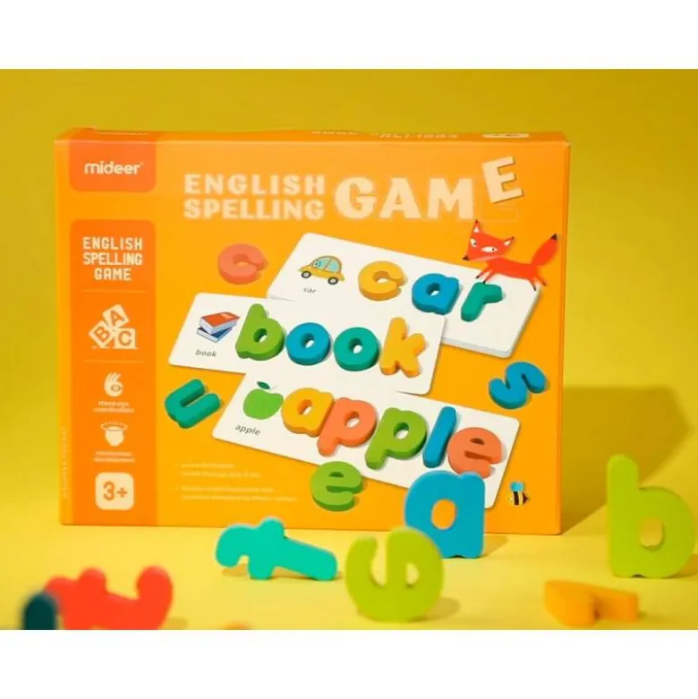 JUEGO DIDACTICO MIDEER EMPAREJAR LETRAS EN INGLES +3 AÑOS