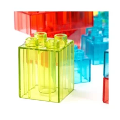 JUEGO DIDACTICO MINILAND BLOQUES COLORES TRANSLUCIDOS 55 PIEZAS