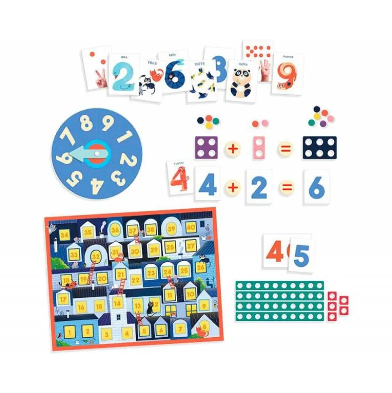 JUEGO DISET DIDACTICO APRENDO EN POSITIVO LOS NUMEROS 4-7 AÑOS