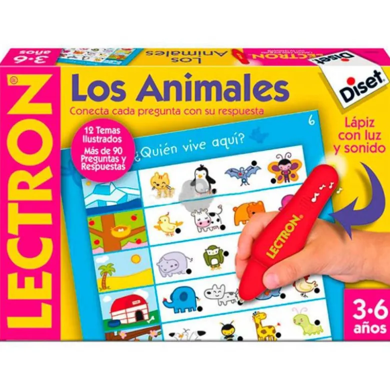 JUEGO DISET DIDACTICO LECTRON LAPIZ LOS ANIMALES 3-6 AÑOS
