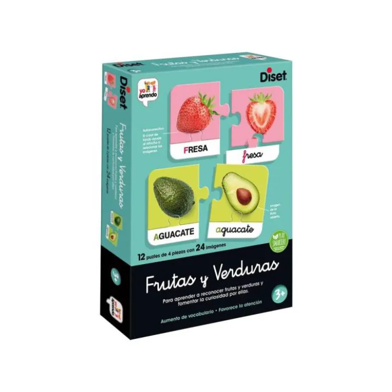 JUEGO DISET EDUCATIVO FRUTAS Y VERDURAS