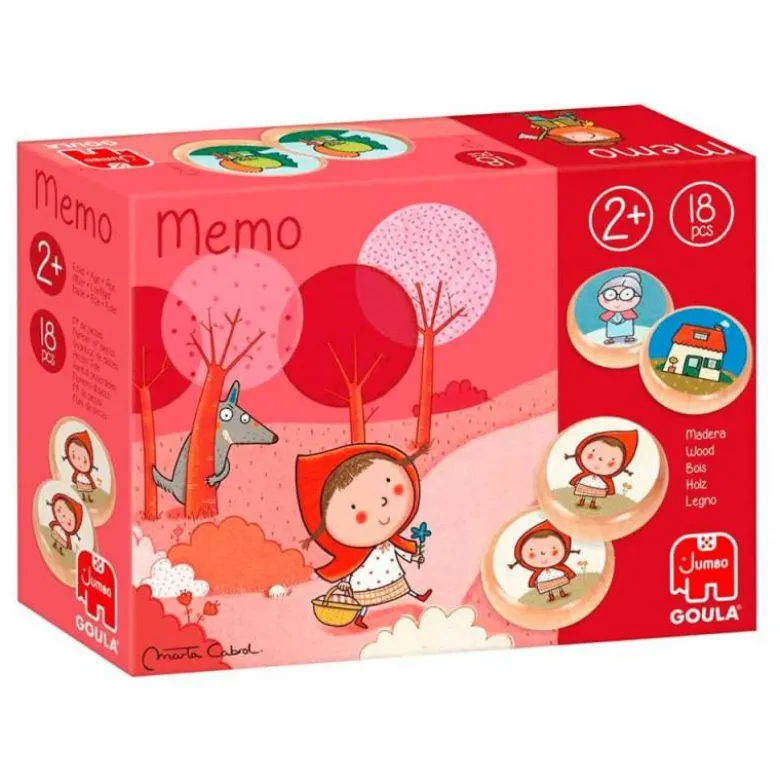 JUEGO GOULA DIDACTICO MEMO CAPERUCITA ROJA +2 AÑOS