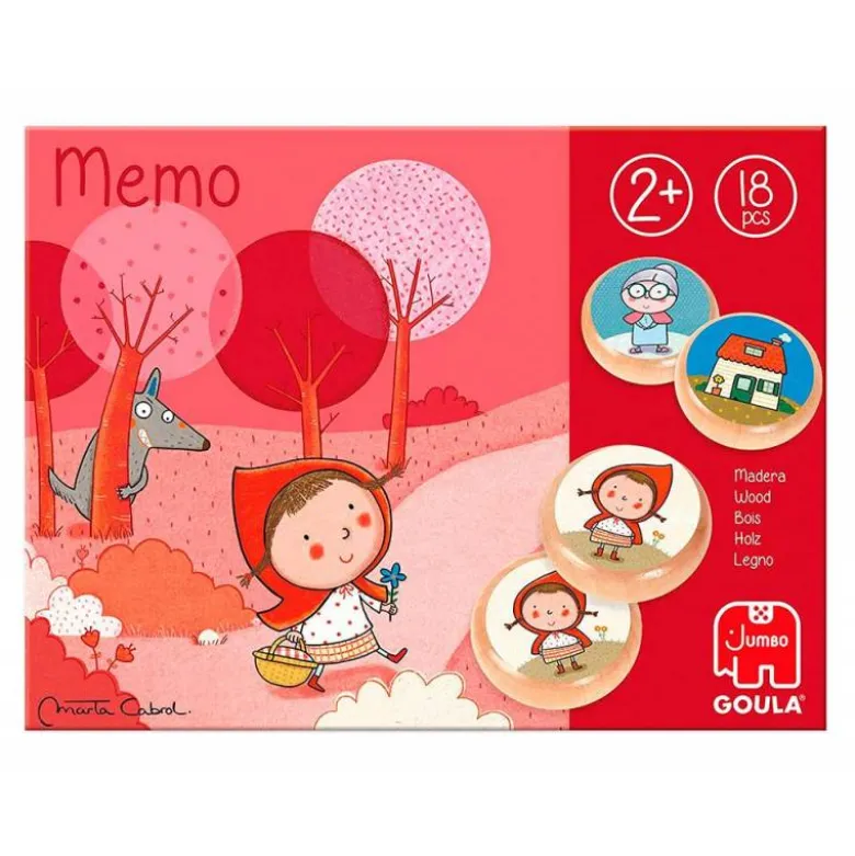JUEGO GOULA DIDACTICO MEMO CAPERUCITA ROJA +2 AÑOS