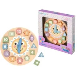 JUEGO INFANTIL IMAGINOVO MADERA RELOJ +3 AÑOS 13 PIEZAS 29X29X3,5CM