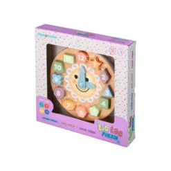 JUEGO INFANTIL IMAGINOVO MADERA RELOJ +3 AÑOS 13 PIEZAS 29X29X3,5CM